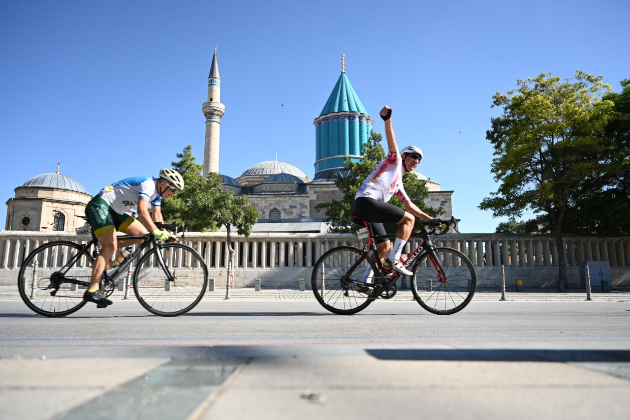 Konya'da Granfondo yol bisiklet yarışı heyecanı