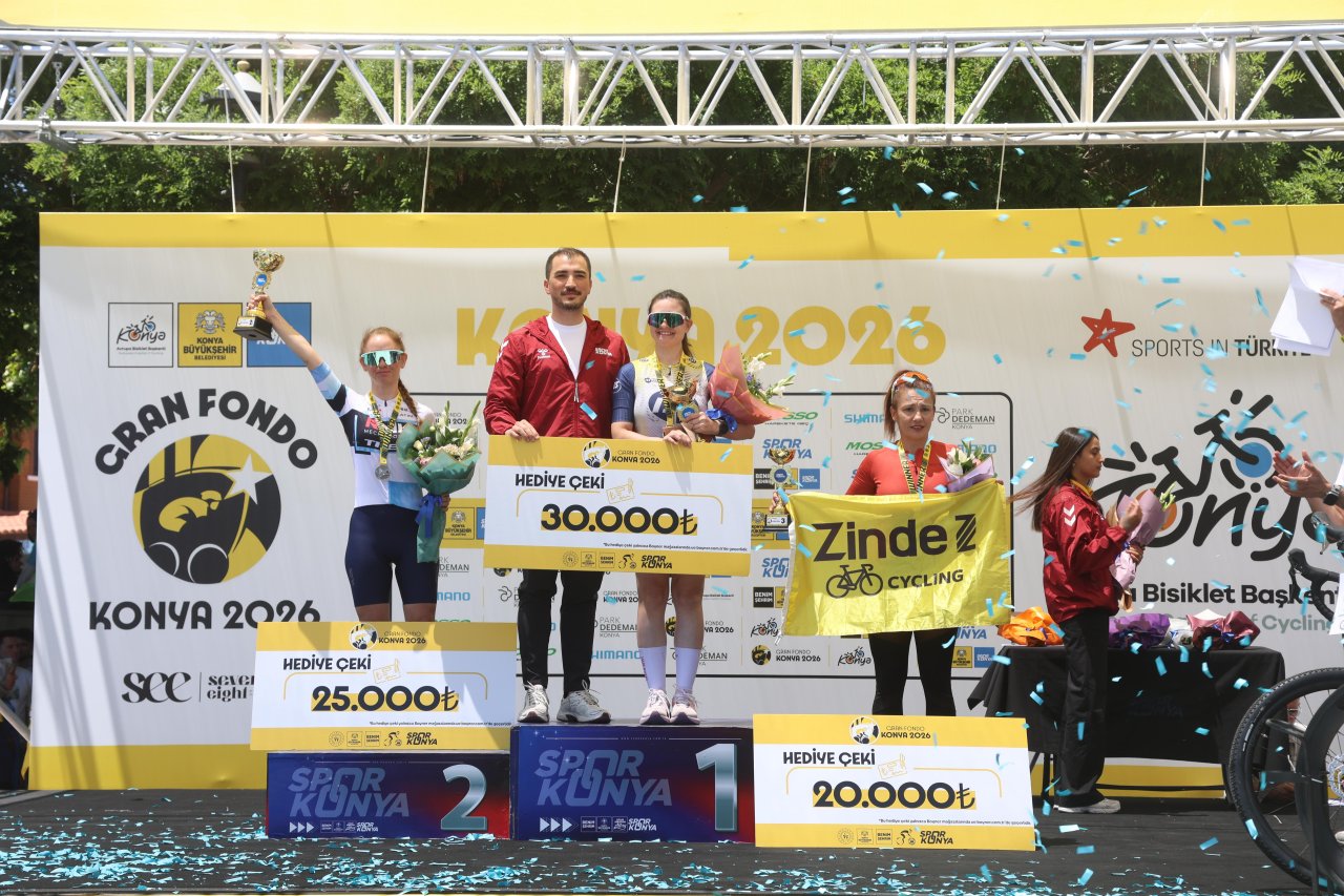 Konya'da Granfondo yol bisiklet yarışı heyecanı