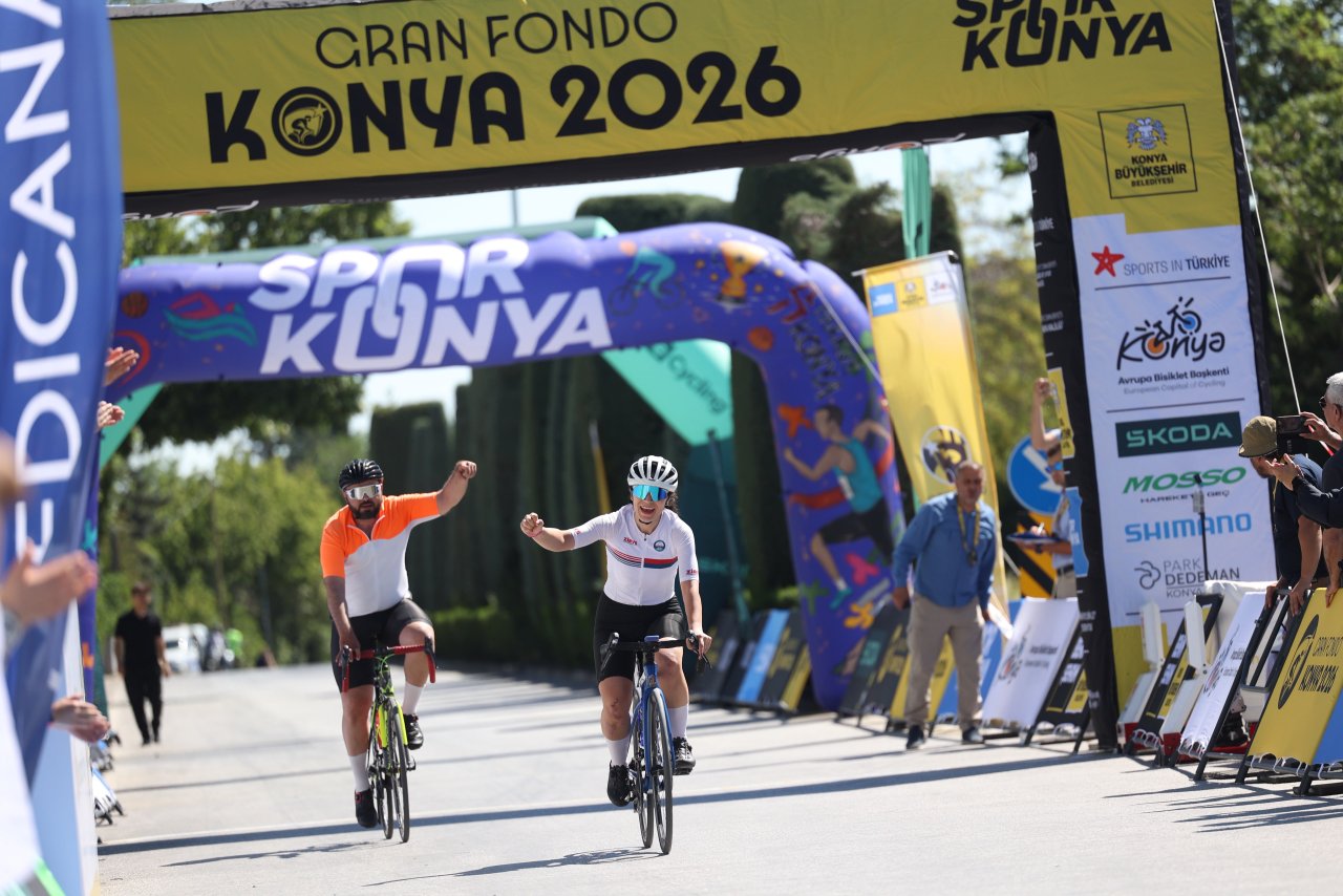 Konya'da Granfondo yol bisiklet yarışı heyecanı