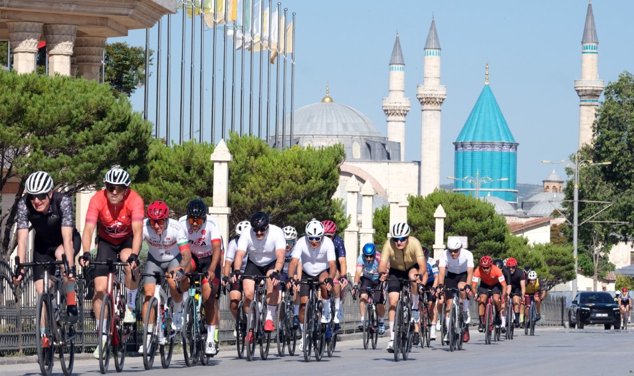Konya'da Granfondo yol bisiklet yarışı heyecanı