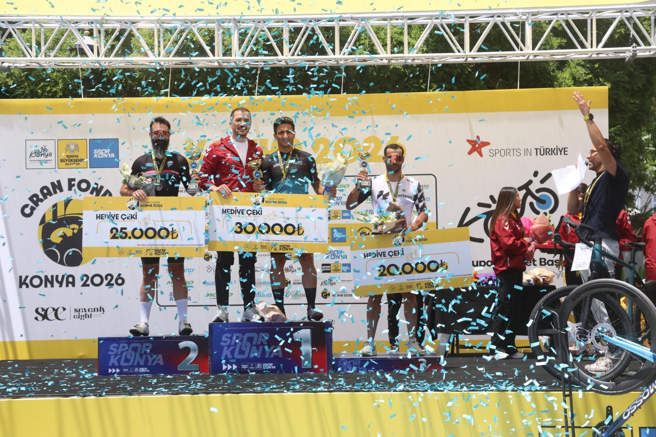 Konya'da Granfondo yol bisiklet yarışı heyecanı