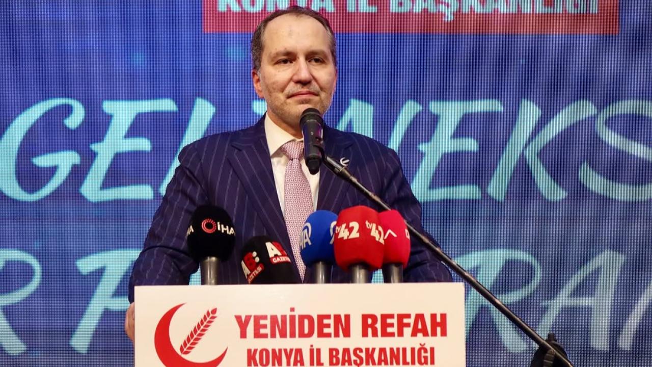 Fatih Erbakan pazar günü Konya'da